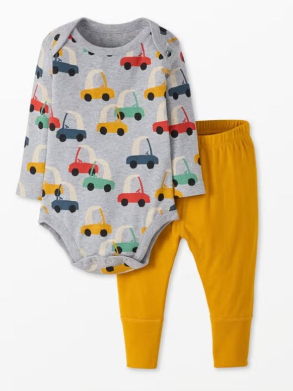 Hannah Andersson Multicolor Cars Wiggle Set - Size 6-12 Months & 12-18 Months